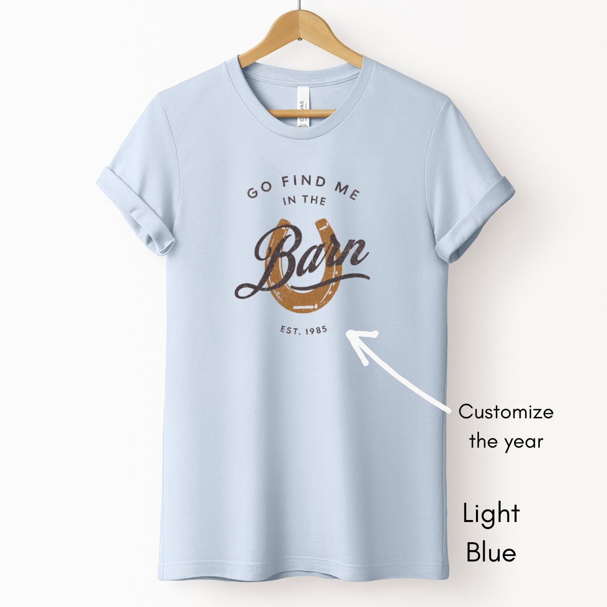 Find Me in the Barn Light Weight Jersey T-shirt