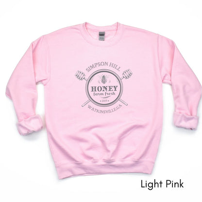 Custom Bee Honey farm Unisex Crewneck Sweatshirt