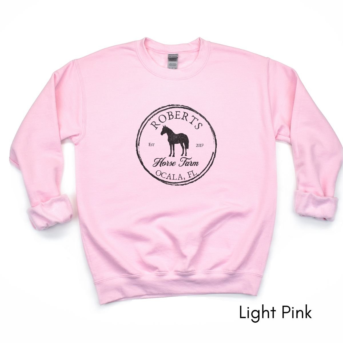 Custom Local Horse Farm Unisex Crewneck Sweatshirt