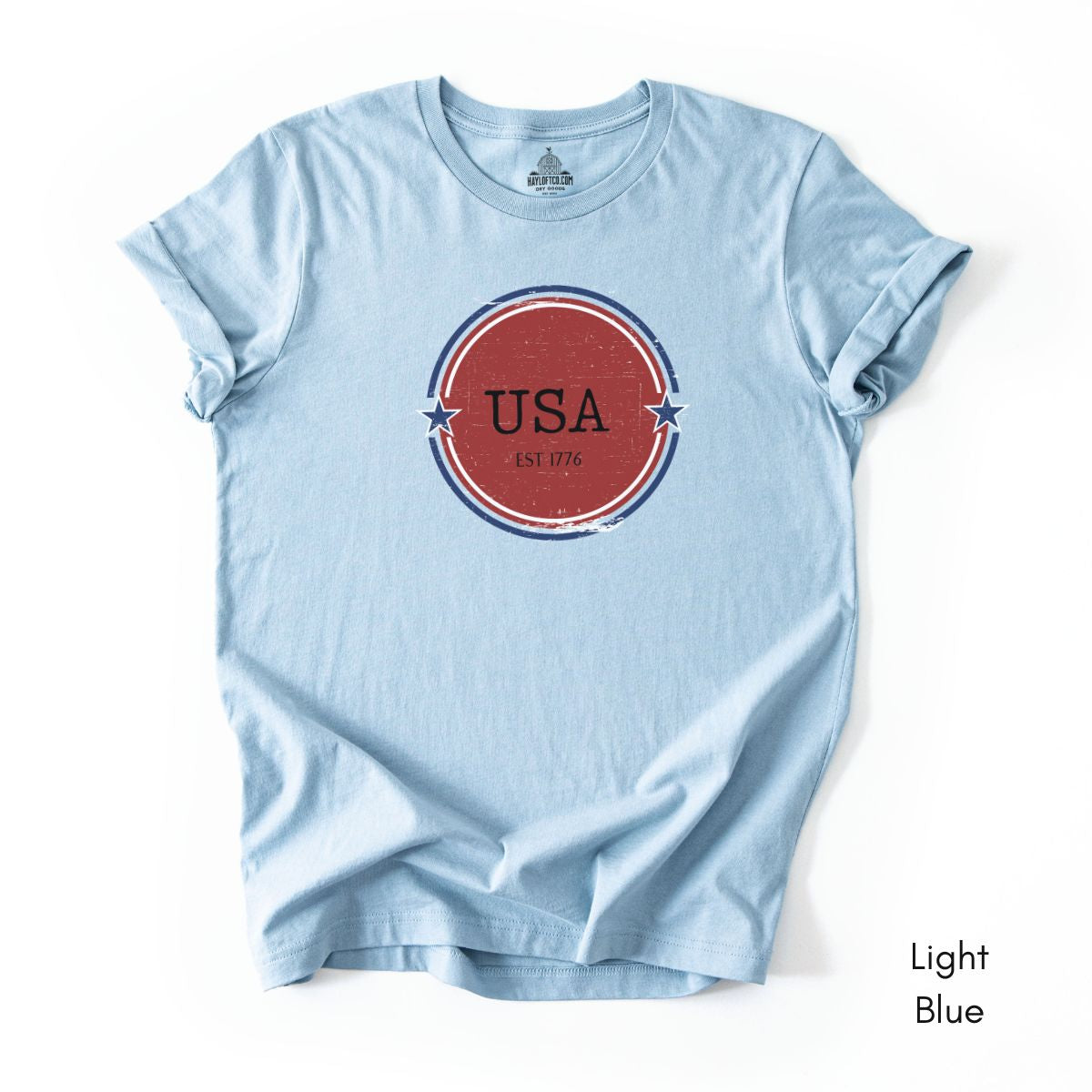 USA Est 1776 Unisex Light Weight Jersey Group T-shirt
