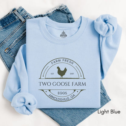 Custom Egg Farm Unisex Crewneck Sweatshirt