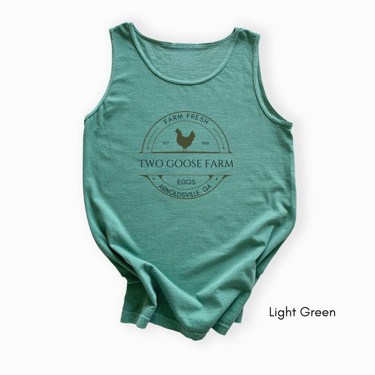 Custom Egg Farm Unisex Garment Dyed Tank Top