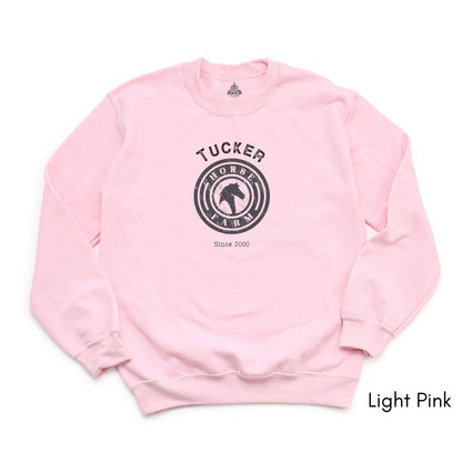Custom Horse Farm Unisex Crewneck Sweatshirt