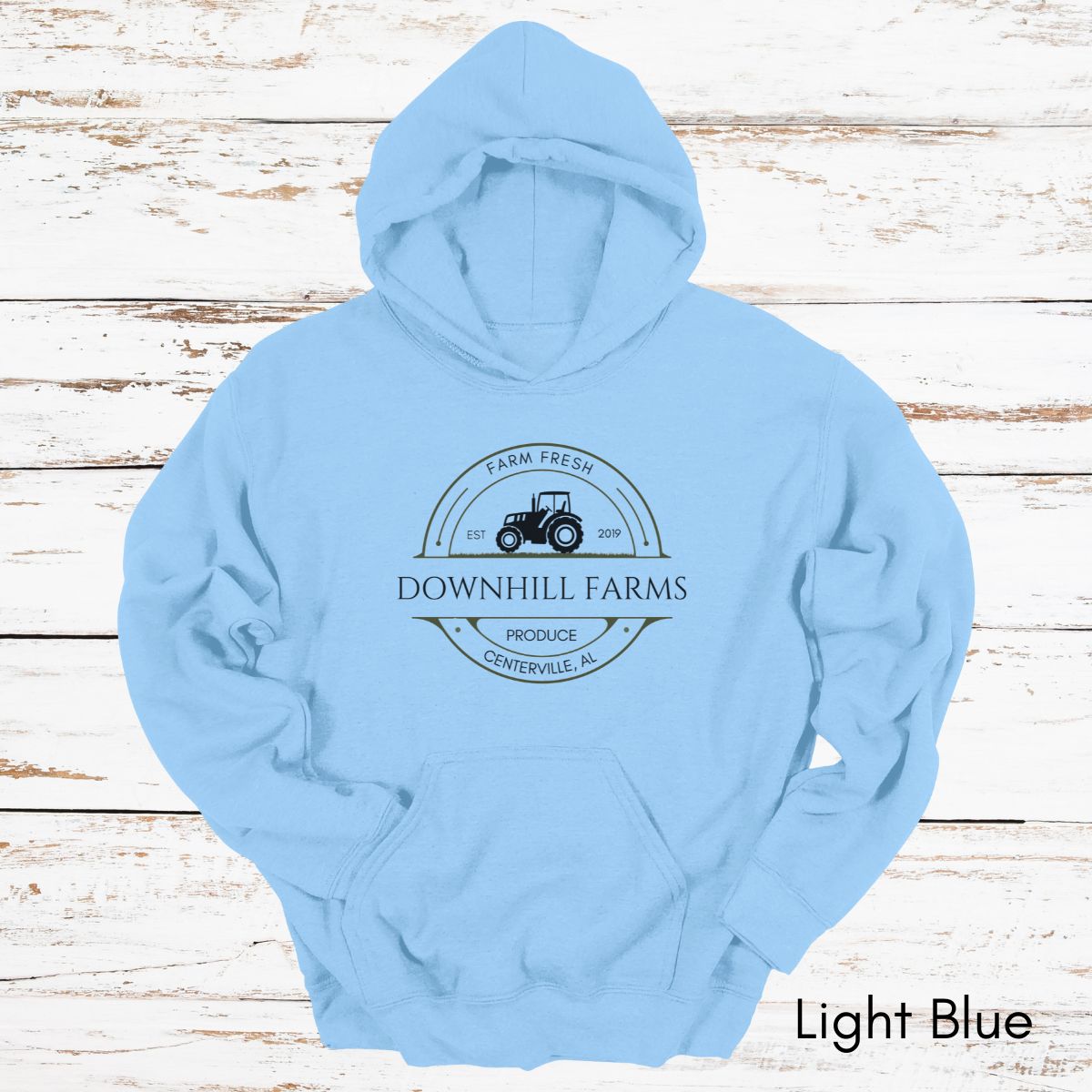 Custom Produce Farm Tractor Unisex Heavy Blend Hooded Sweatshirt