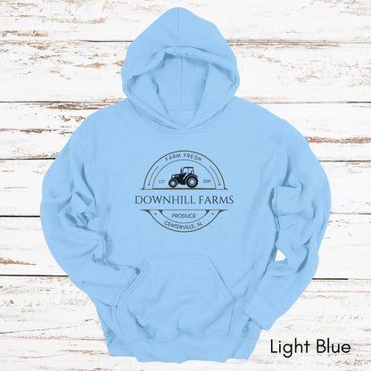 Custom Produce Farm Tractor Unisex Heavy Blend Hooded Sweatshirt
