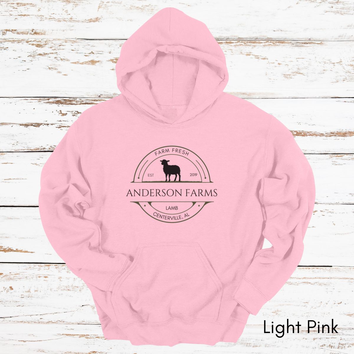 Custom Lamb Sheep Farm Unisex Heavy Blend Hooded Sweatshirt