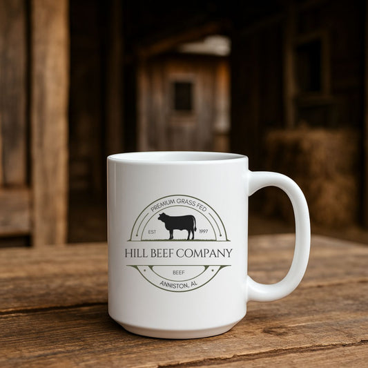 Custom Cattle Farm Ceramic Mug 11 or 15oz HEIFER Version