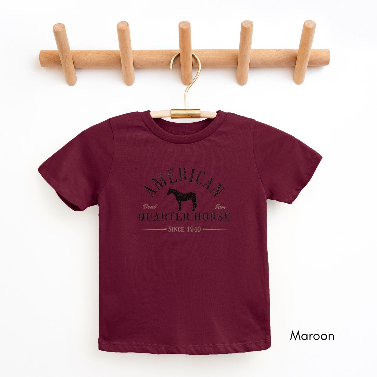 American Quarter Horse YOUTH/KIDS Unisex Light Weight T-shirt