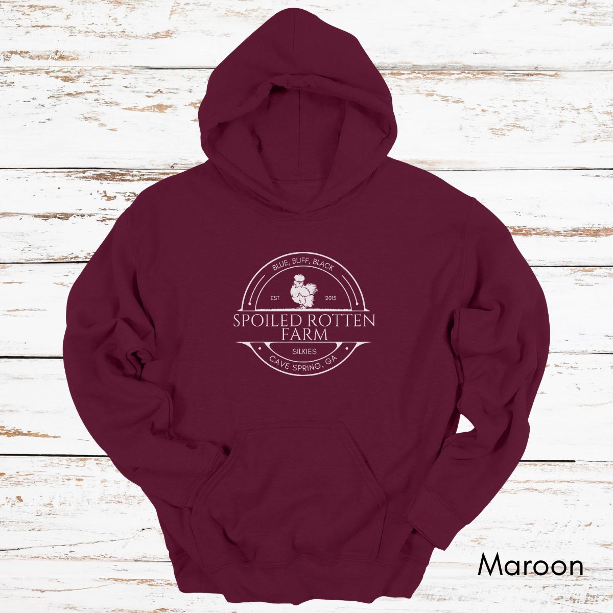 Custom Silkie Chicken Farm Unisex Heavy Blend Hooded Sweatshirt