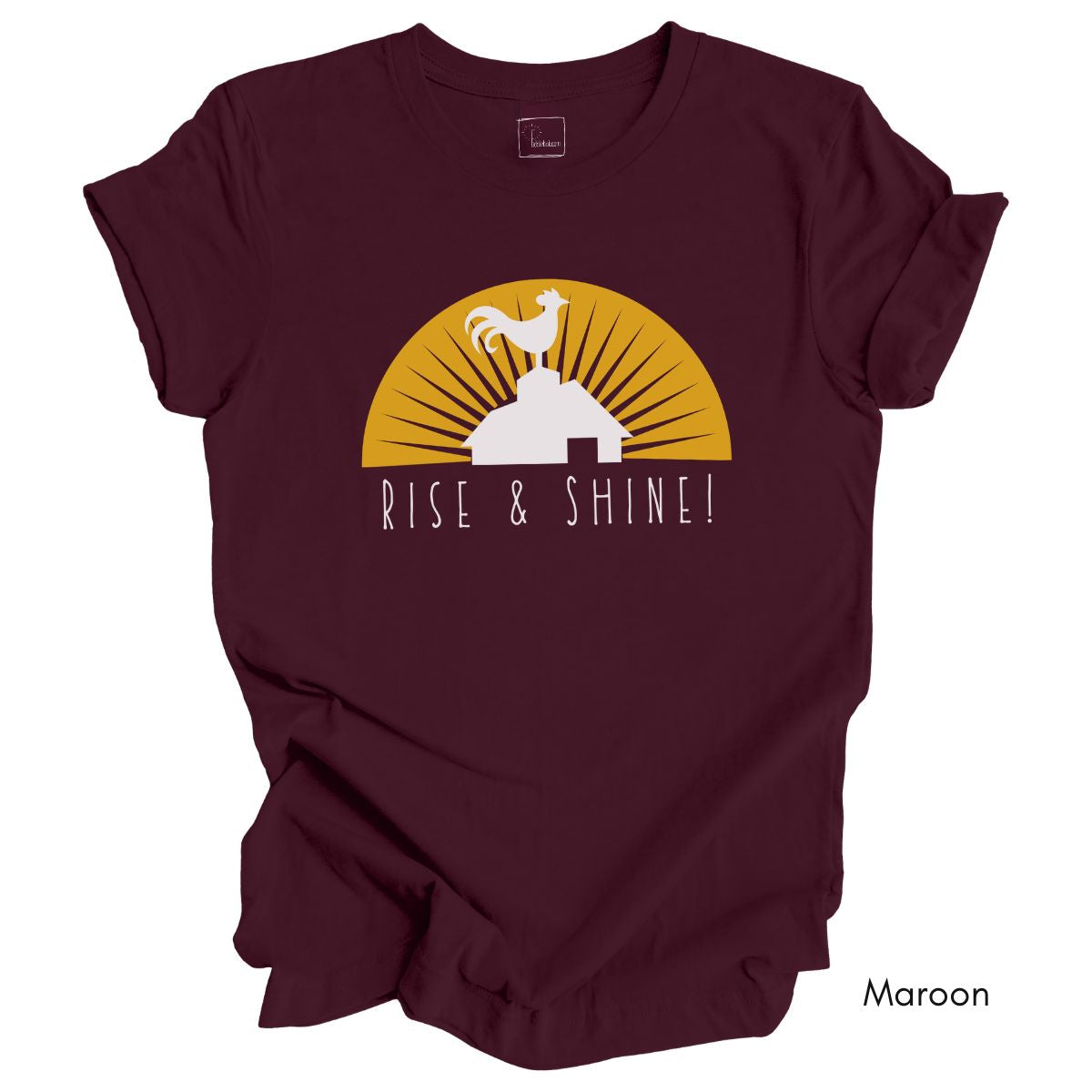 Rise & Shine Rooster Unisex Light Weight Jersey T-shirt