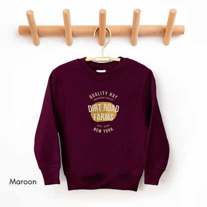 Custom Hay Farm YOUTH/KIDS Crewneck Sweatshirt