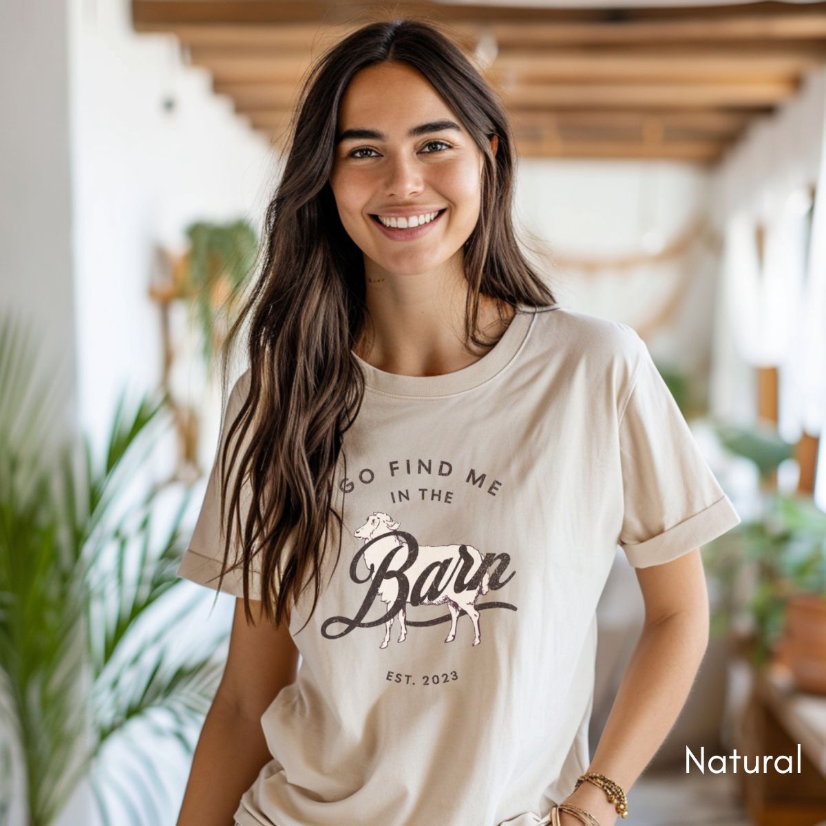 Find Me in the Sheep Barn Light Weight Jersey T-shirt