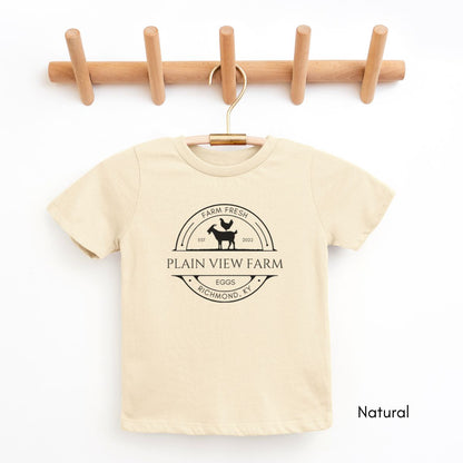 Custom YOUTH/KIDS Custom Egg/Goat Farm Short Sleeve Light Weight Unisex Tee