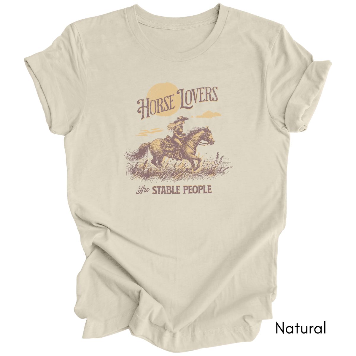 Horse Lovers are Stable People Light Weight Jersey Tee