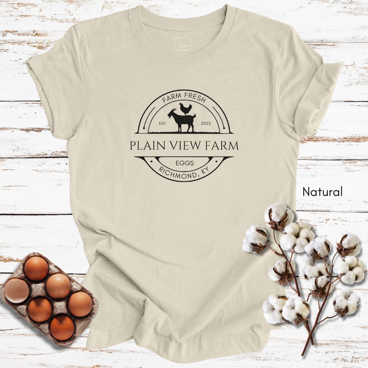 CUSTOM  Egg/Goat Farm Light Weight Unisex Jersey T-shirt