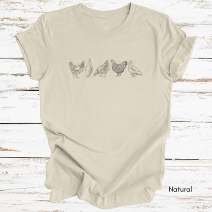 Chicken Scratch - Unisex Jersey Light Weigth T-shirt