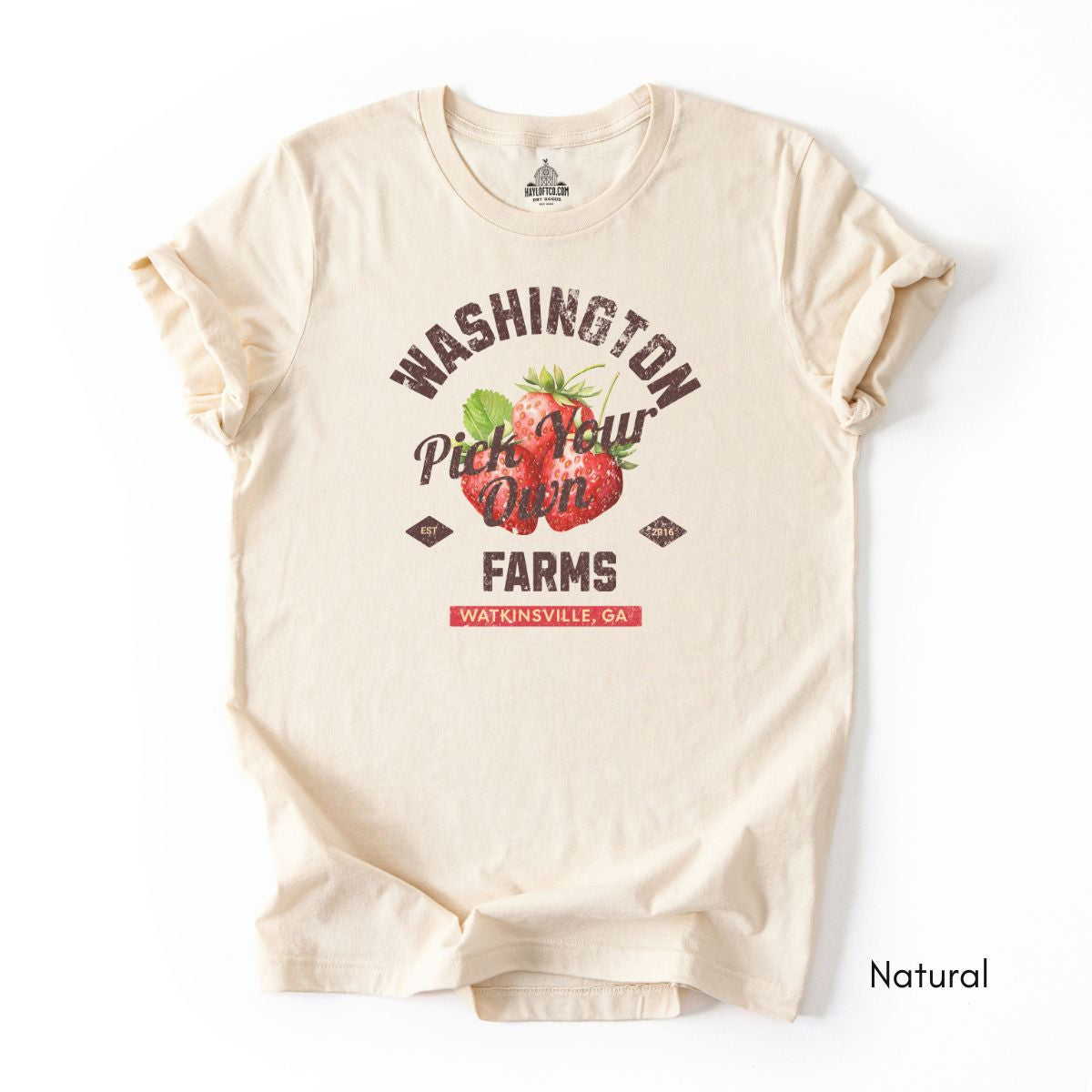 Pick Your Own Custom Strawberry Farm Light Weight Unisex Jersey T-shirt