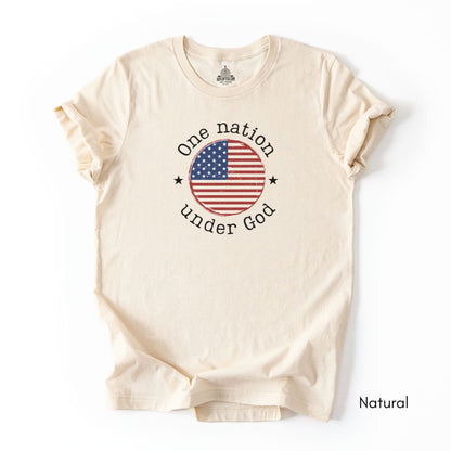 One Nation Under God Unisex Light Weight Jersey Group T-shirt
