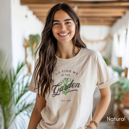 Find Me in the Vegetable Garden Unisex Light Weight Jersey T-shirt