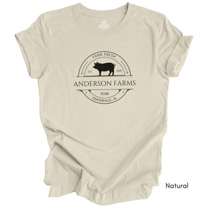 Custom Pig/Pork Farm Light Weight Jersey T-shirt