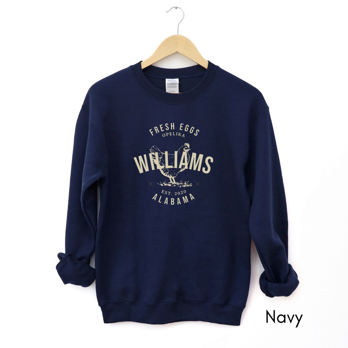 Custom Local Egg Farm Unisex Crewneck Sweatshirt