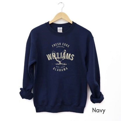 Custom Local Egg Farm Unisex Crewneck Sweatshirt