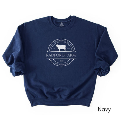 Custom Cattle Farm Heifer Version Unisex Crewneck Sweatshirt