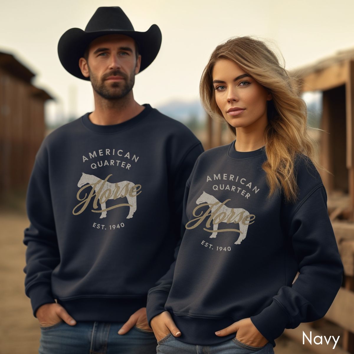 American Quarter Horse - Unisex Crewneck Sweatshirt