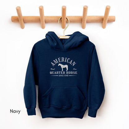 American Quarter Horse YOUTH Heavy Blend Unisex Hooded Sweatshirt