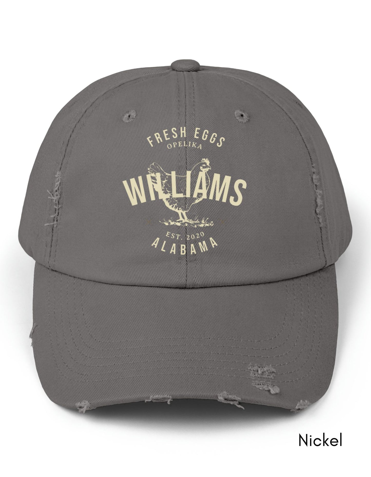 Custom Local Egg Farm Unisex Distressed Baseball Cap