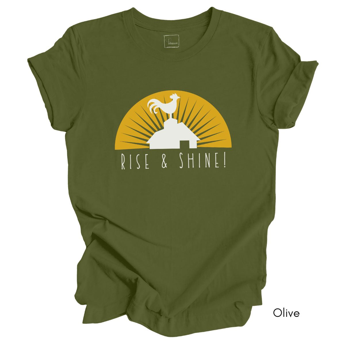 Rise & Shine Rooster Unisex Light Weight Jersey T-shirt