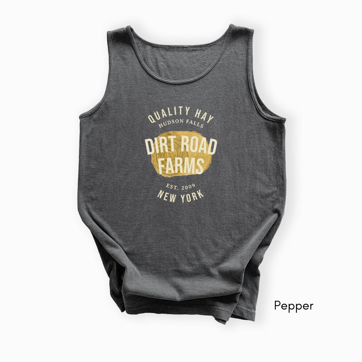 Custom Hay Farm Unisex Garment Dyed Tank Top