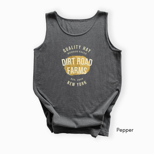 Custom Hay Farm Unisex Garment Dyed Tank Top