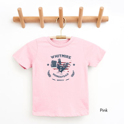 Custom TODDLER Patriotic Farm Unisex Light Weight Jersey T-shirt