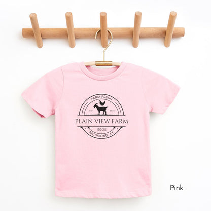 Custom TODDLER Chicken/Goat Farm Unisex Light Weight Jersey T-shirt