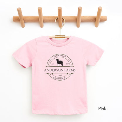 Custom TODDLER Sheep Farm Unisex Tshirt