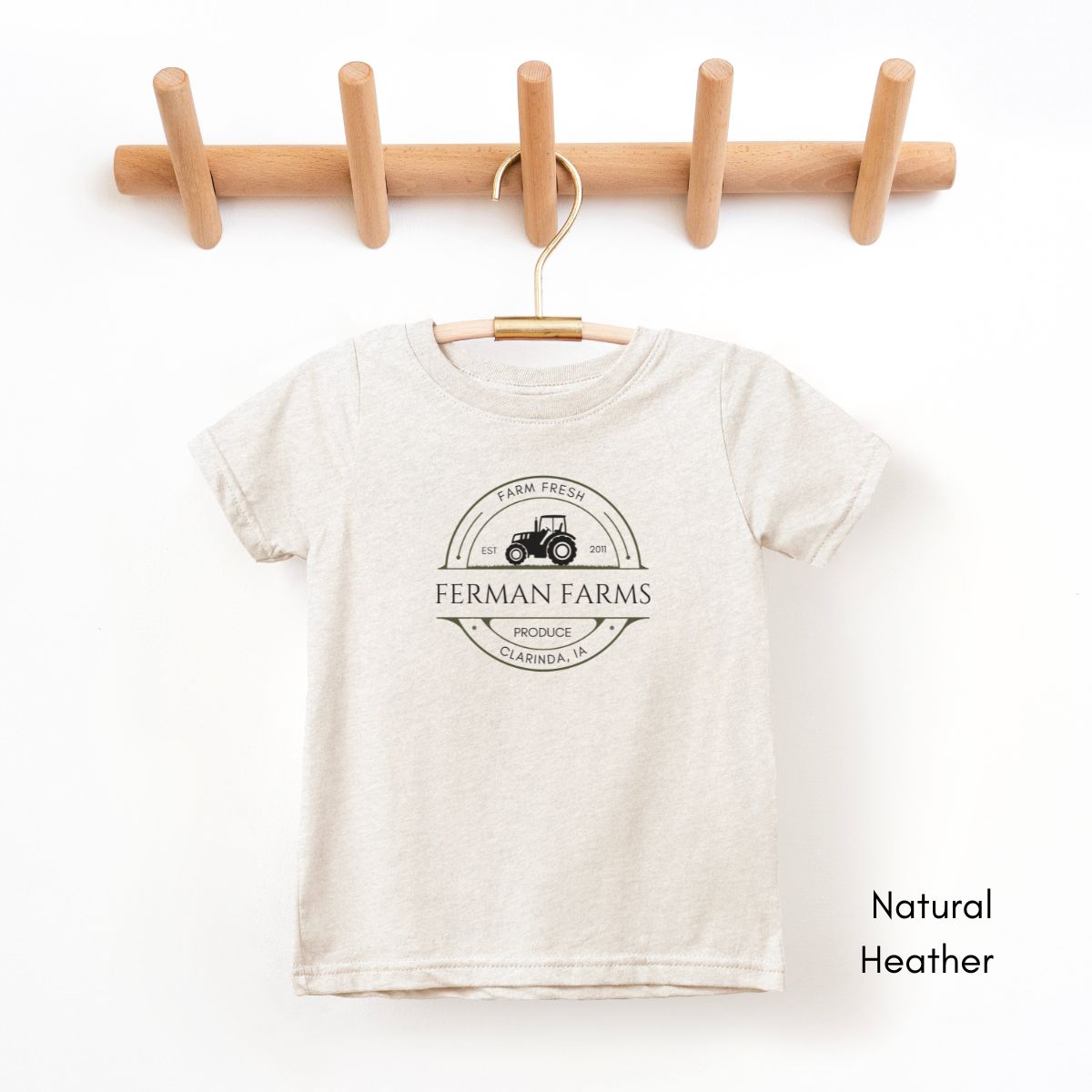 Custom Farm INFANT Fine Jersey Rabbit Skins Tractor Tshirt
