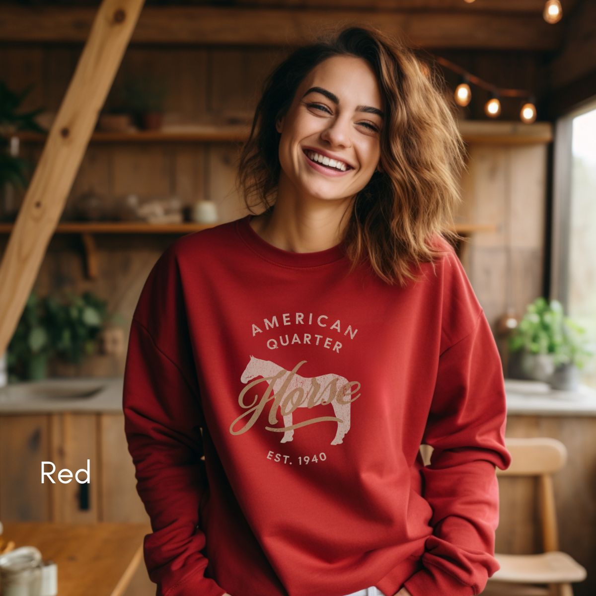 American Quarter Horse - Unisex Crewneck Sweatshirt