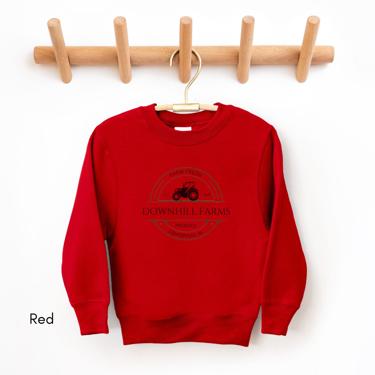 Custom Farm YOUTH/KIDS Tractor Crewneck Sweatshirt