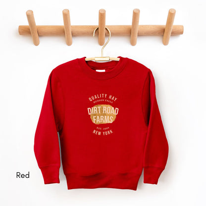Custom Hay Farm YOUTH/KIDS Crewneck Sweatshirt