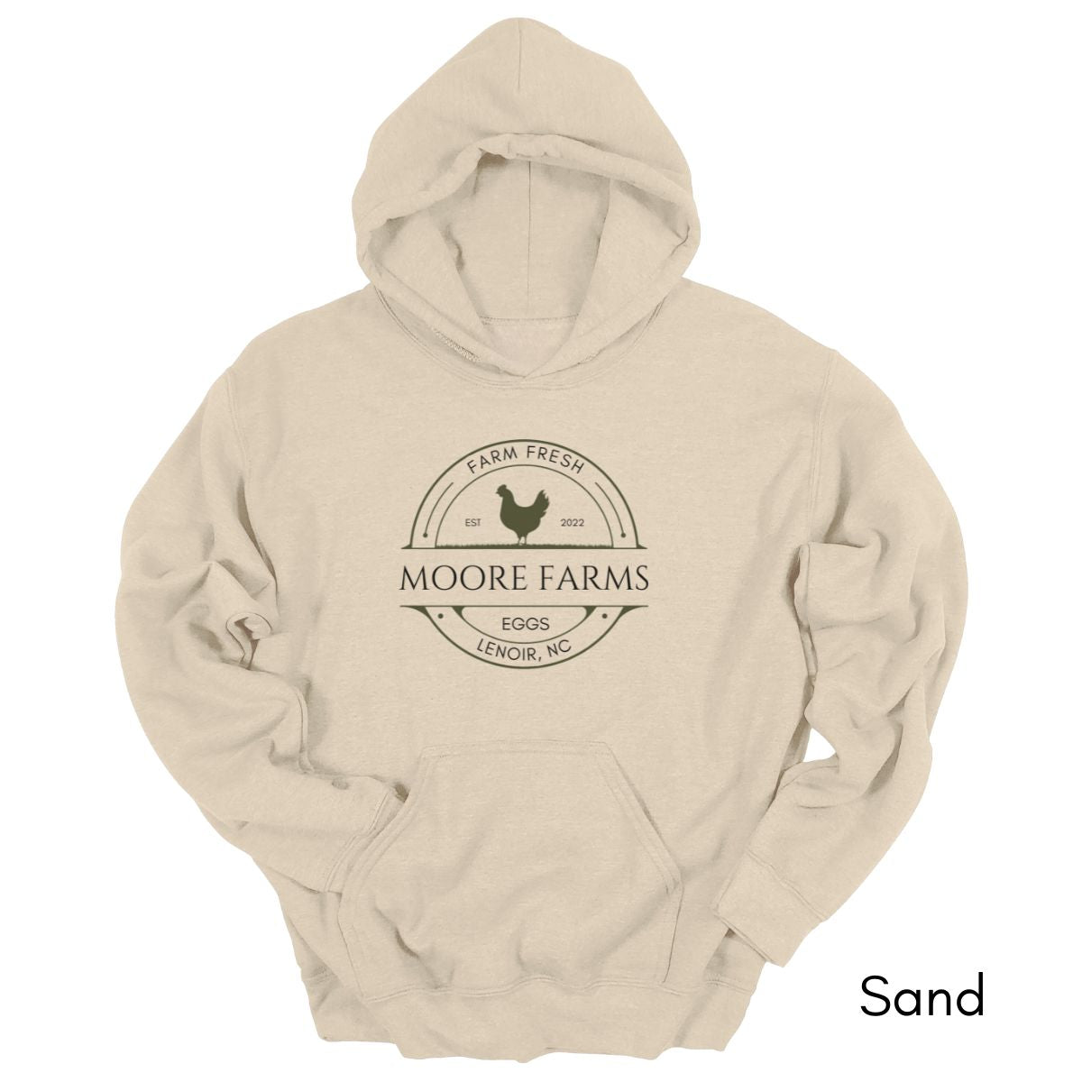 Custom Chicken Egg Farm Hoodie - Unisex Heavy Blend Hooded Sweatshirt