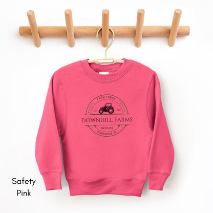 Custom Farm YOUTH/KIDS Tractor Crewneck Sweatshirt