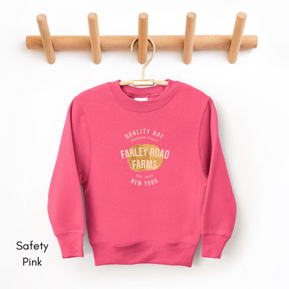 Custom Hay Farm YOUTH/KIDS Crewneck Sweatshirt