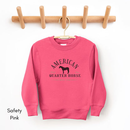 American Quarter Horse YOUTH/KIDS Crewneck Sweatshirt