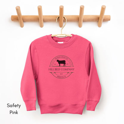 Custom Cattle Farm Ranch YOUTH/KIDS Crewneck Sweatshirt