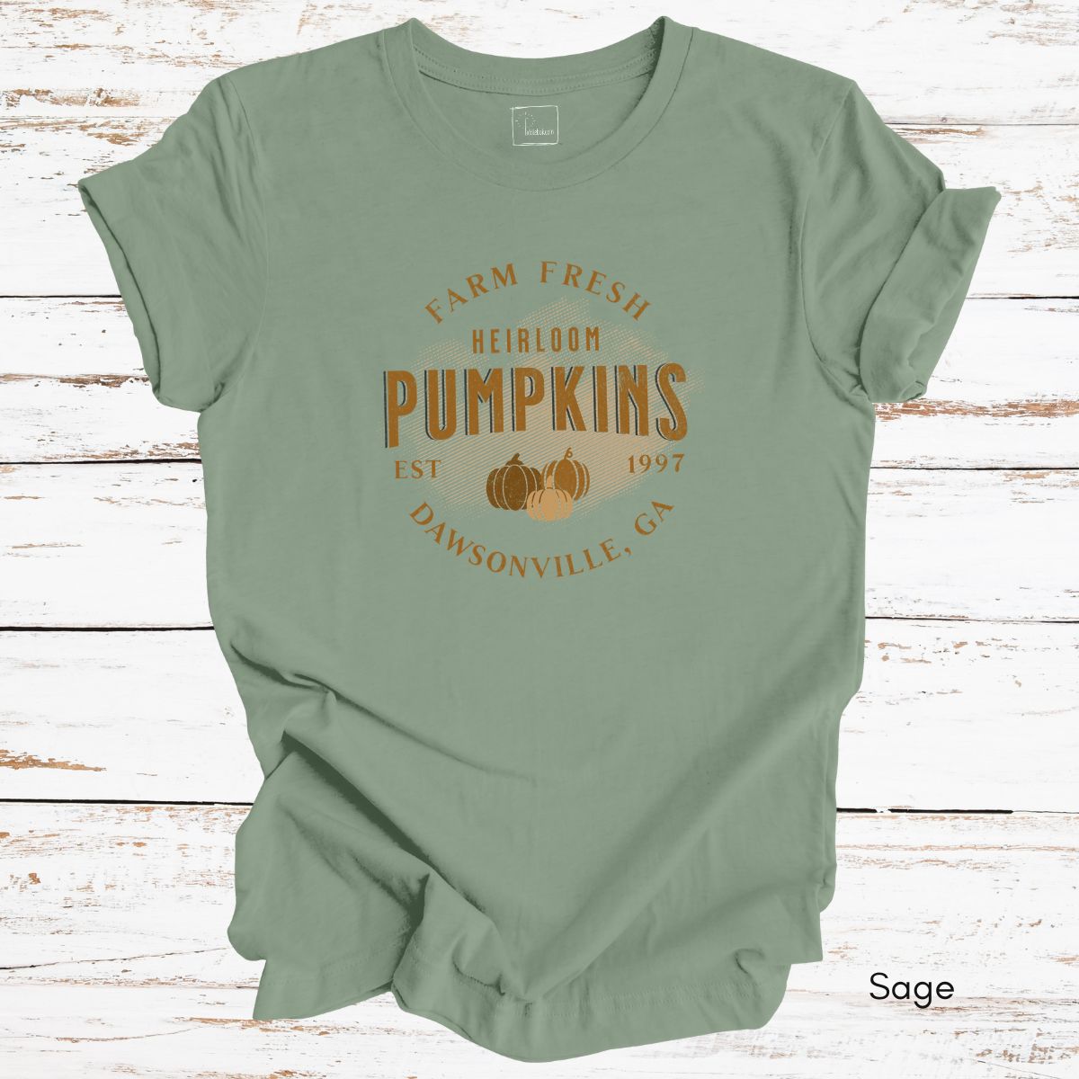 Custom Heirloom Pumpkins Unisex Jersey Light Weight T-shirt