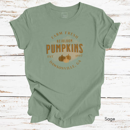 Custom Heirloom Pumpkins Unisex Jersey Light Weight T-shirt