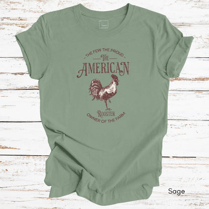 American Rooster Light Weight Jersey Unisex T-shirt