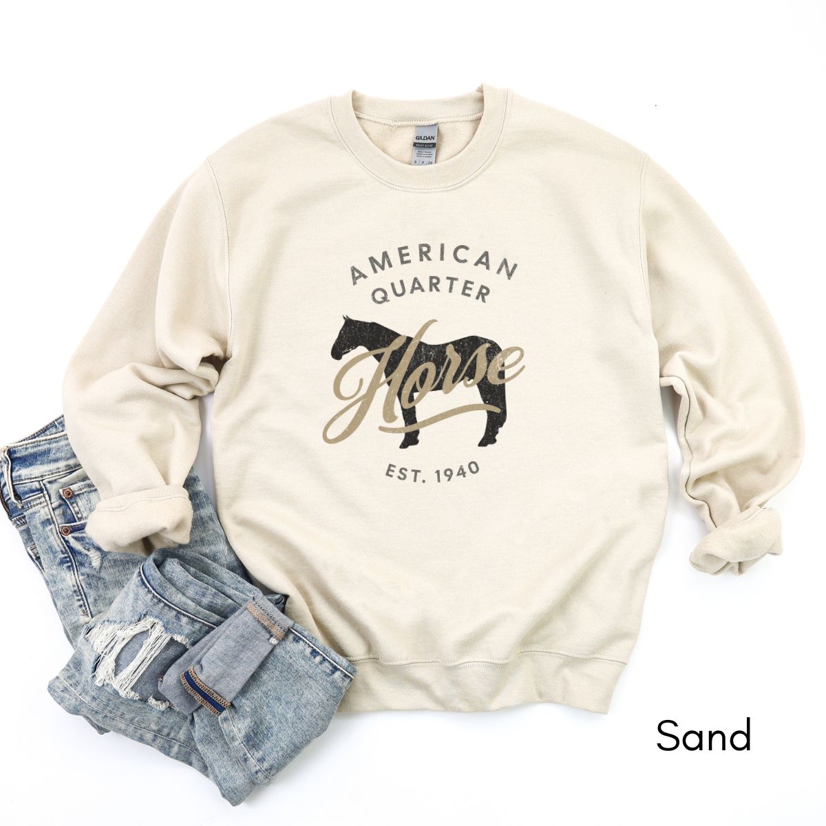 American Quarter Horse - Unisex Crewneck Sweatshirt