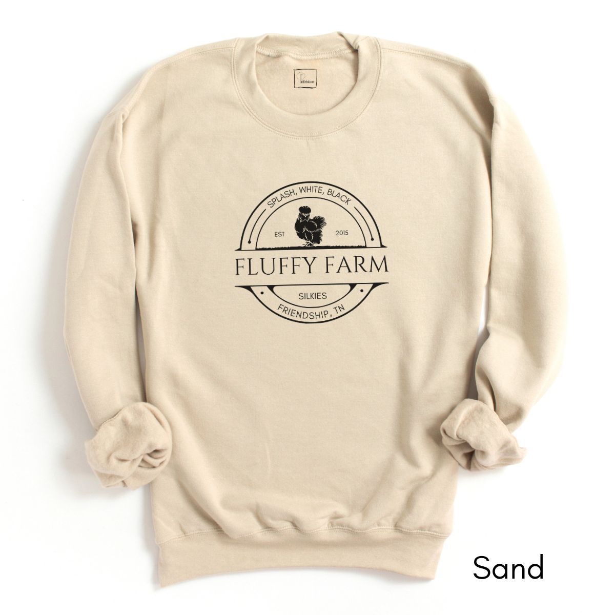 Custom Silkie Chicken Farm Unisex Crewneck Sweatshirt
